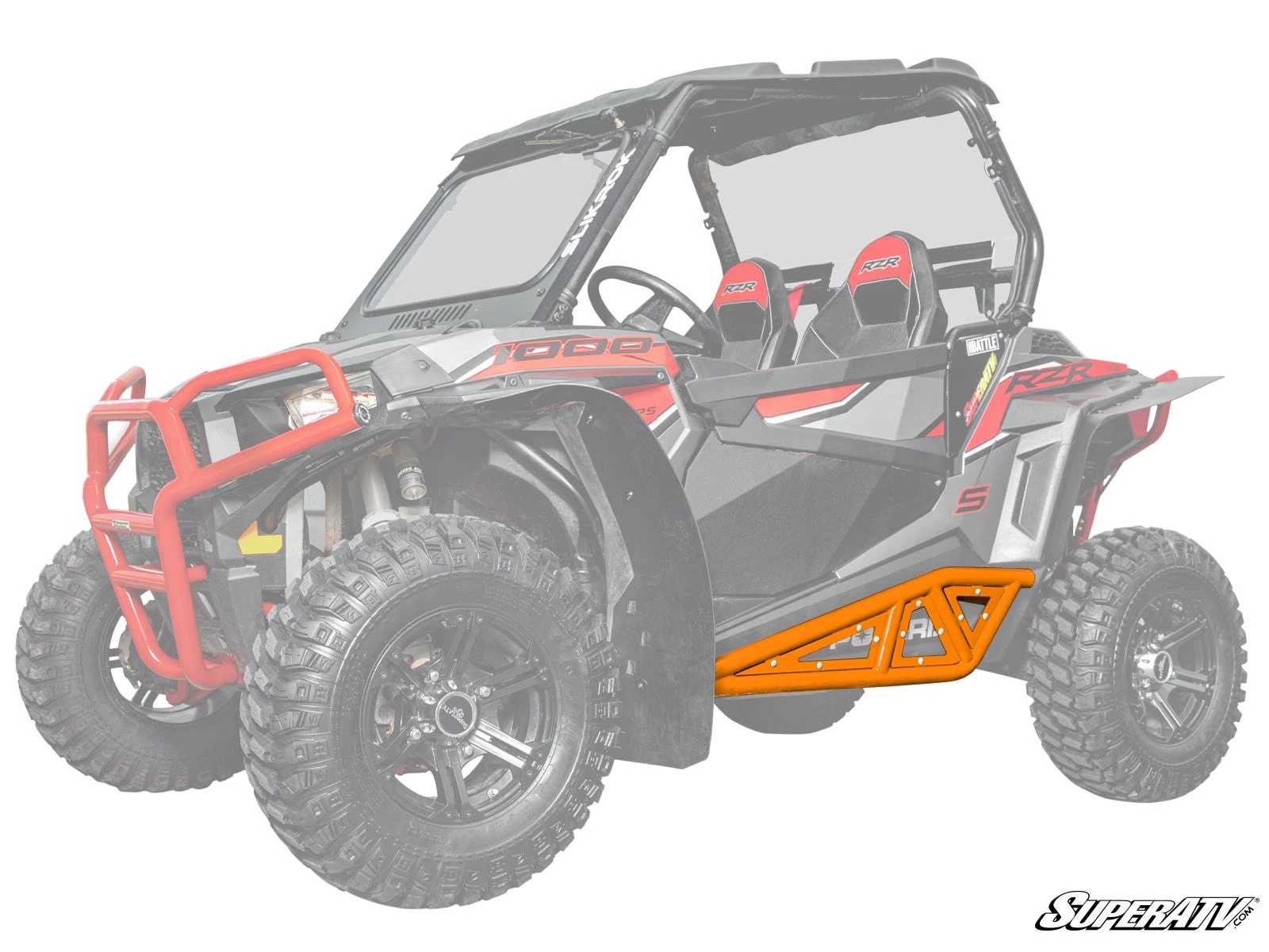 Super ATV POLARIS RZR TRAIL S 900 HEAVY-DUTY TUBE ROCK SLIDERS - Image 14