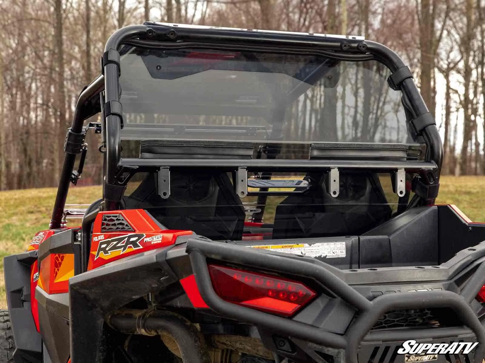Super ATV POLARIS RZR 900 REAR VENTED WINDSHIELD - Image 6