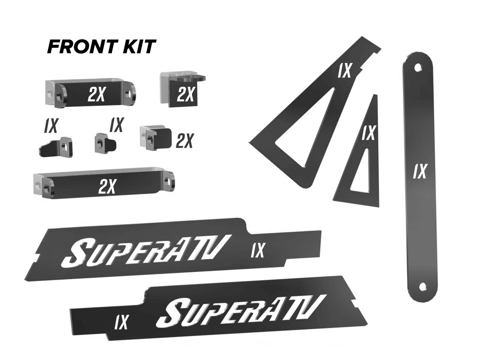 Super ATV POLARIS RANGER XP 1000 WELD-IN GUSSET KIT