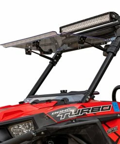 Super ATV POLARIS RZR SCRATCH RESISTANT FLIP WINDSHIELD