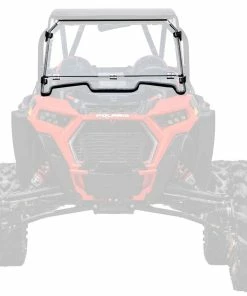 Super ATV POLARIS RZR XP TURBO S SCRATCH RESISTANT FLIP DOWN WINDSHIELD