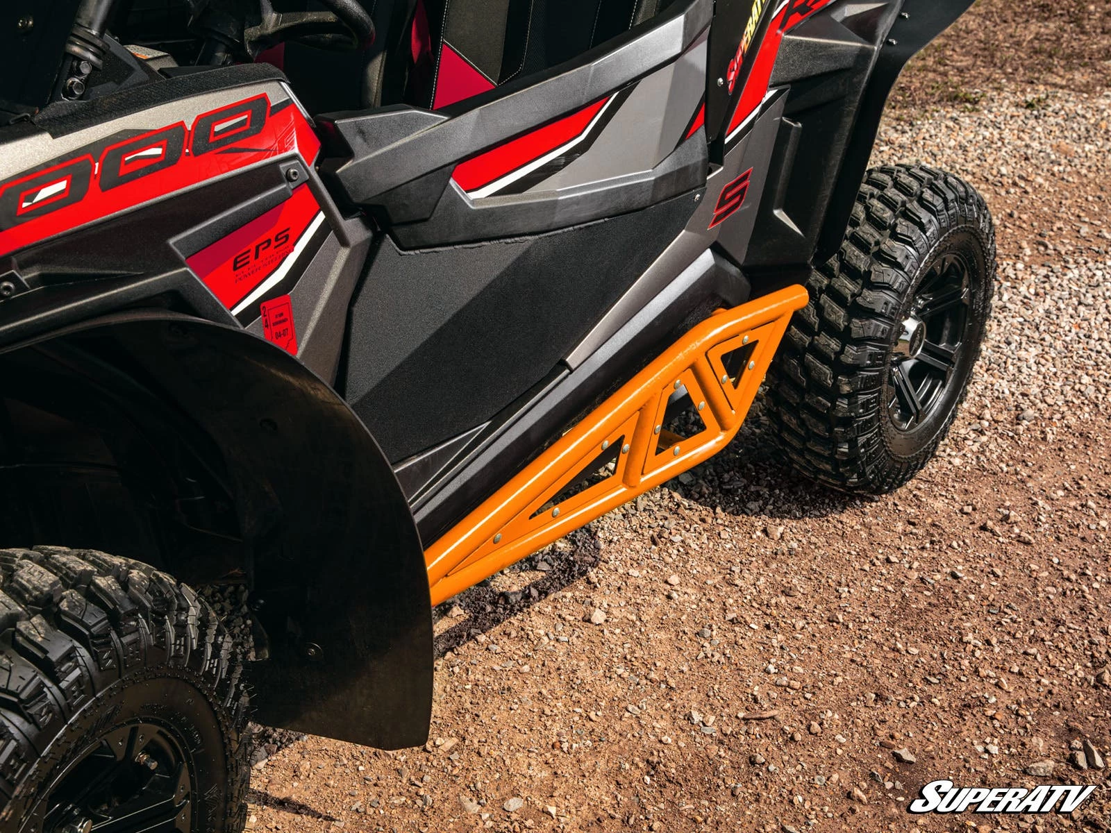 Super ATV POLARIS RZR TRAIL S 900 HEAVY-DUTY TUBE ROCK SLIDERS - Image 3