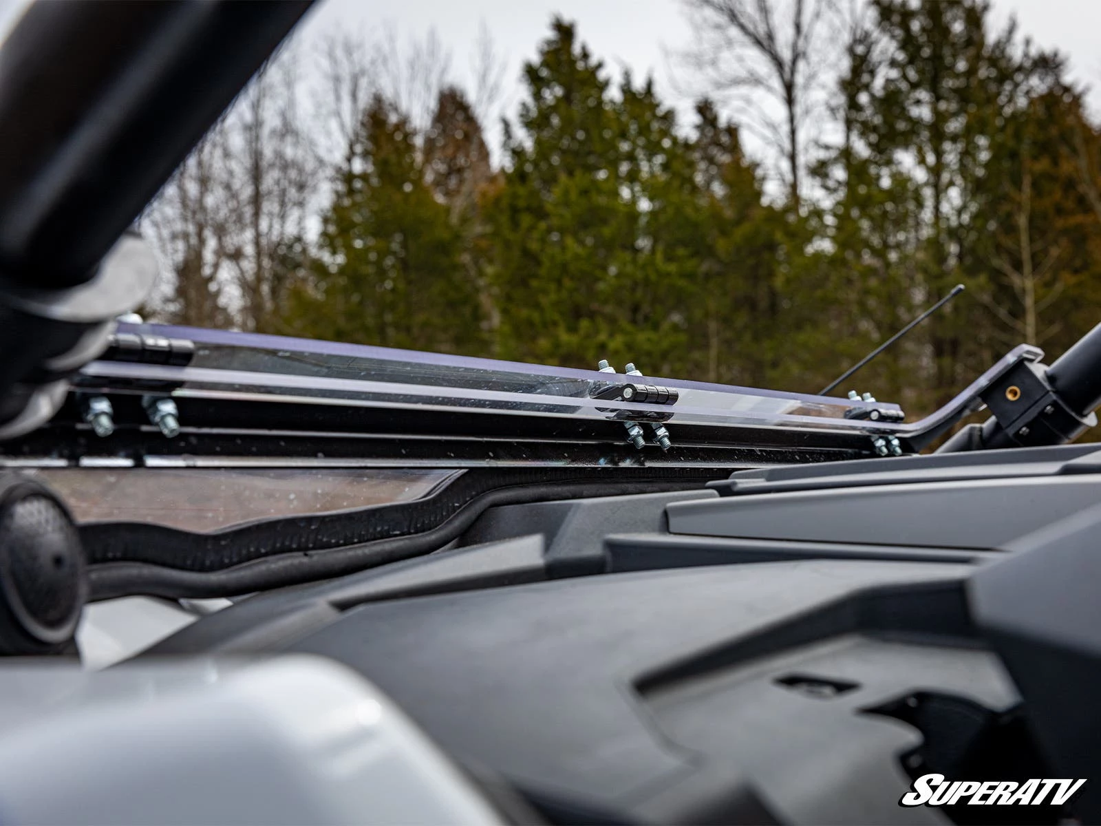 Super ATV POLARIS RZR PRO XP SCRATCH RESISTANT FLIP DOWN WINDSHIELD - Image 6