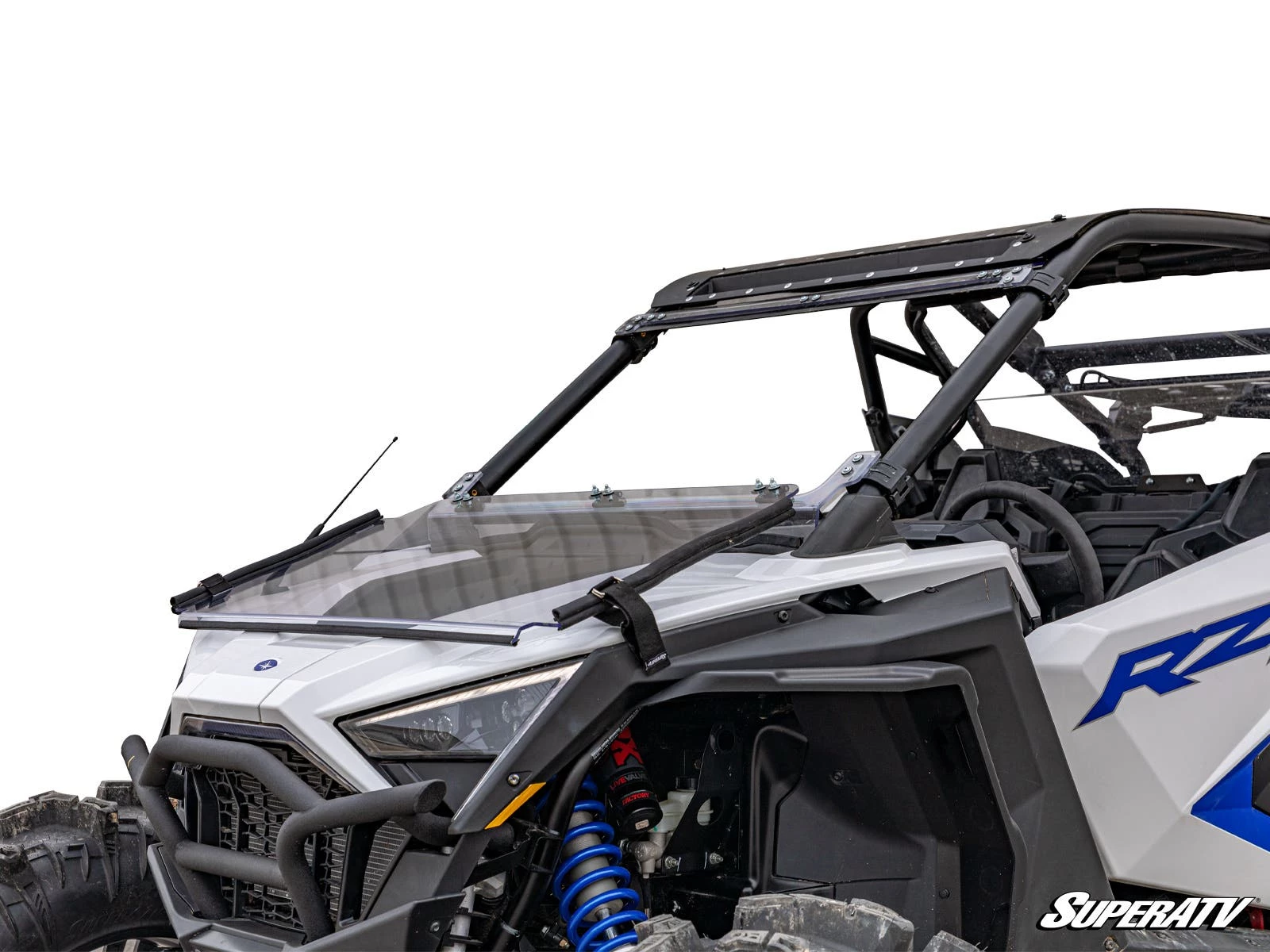 Super ATV POLARIS RZR PRO XP SCRATCH RESISTANT FLIP DOWN WINDSHIELD