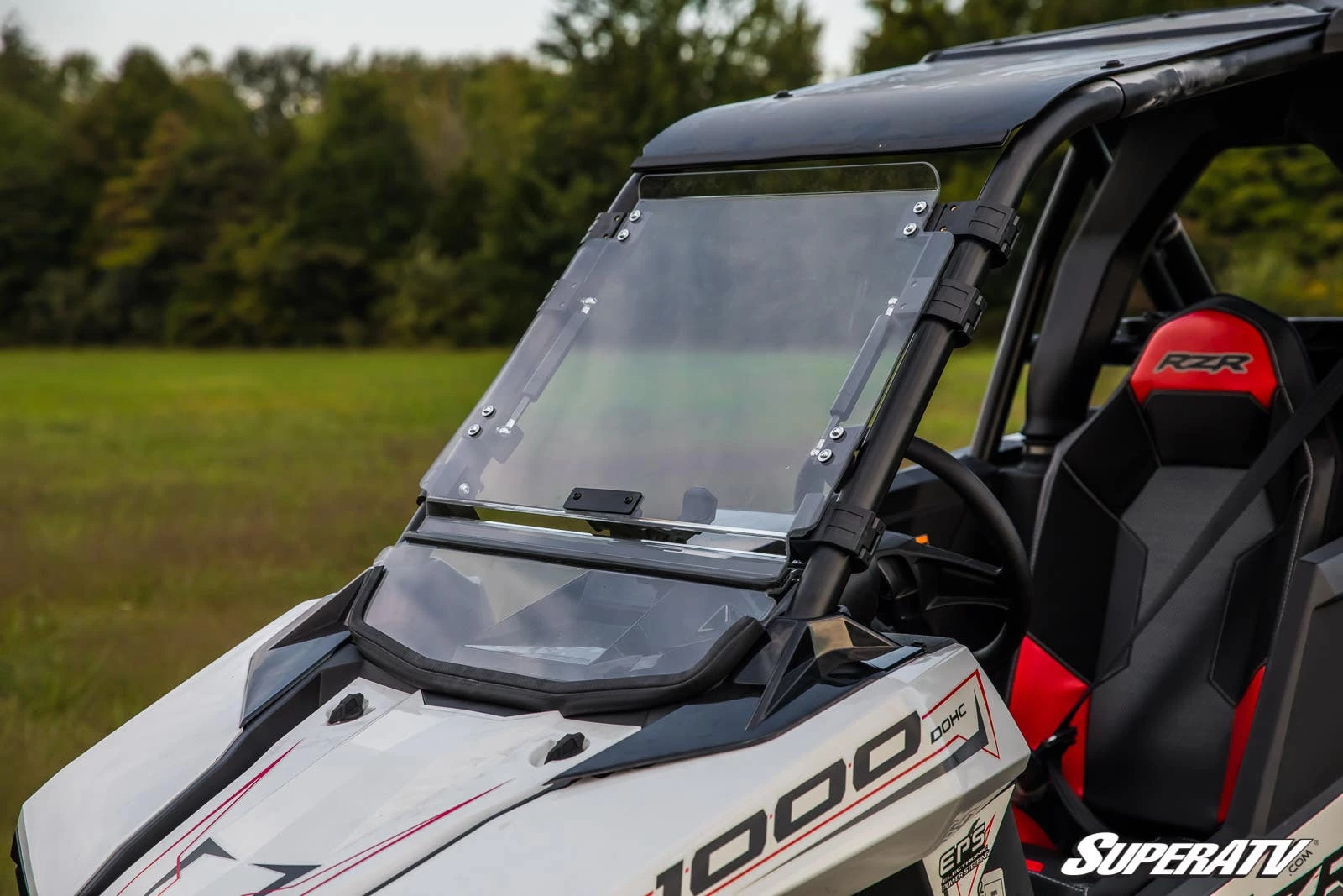 Super ATV POLARIS RS1 SCRATCH RESISTANT FLIP WINDSHIELD - Image 3