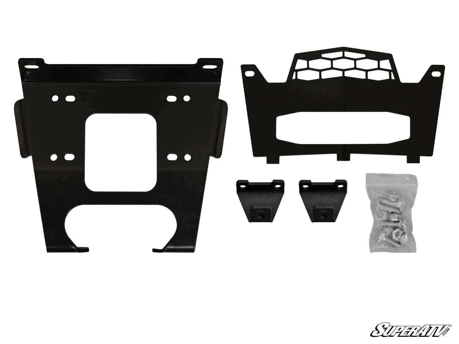 Super ATV POLARIS RZR S 1000 WINCH MOUNTING PLATE - Image 2