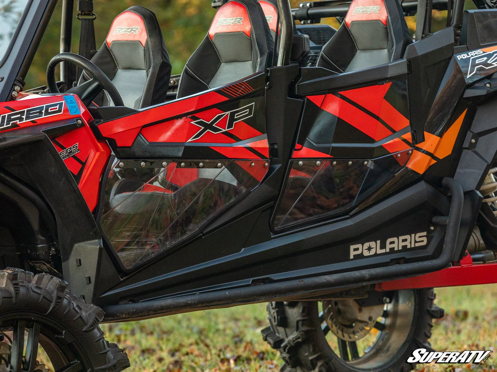 Super ATV POLARIS RZR S4 900 CLEAR LOWER DOORS - Image 4
