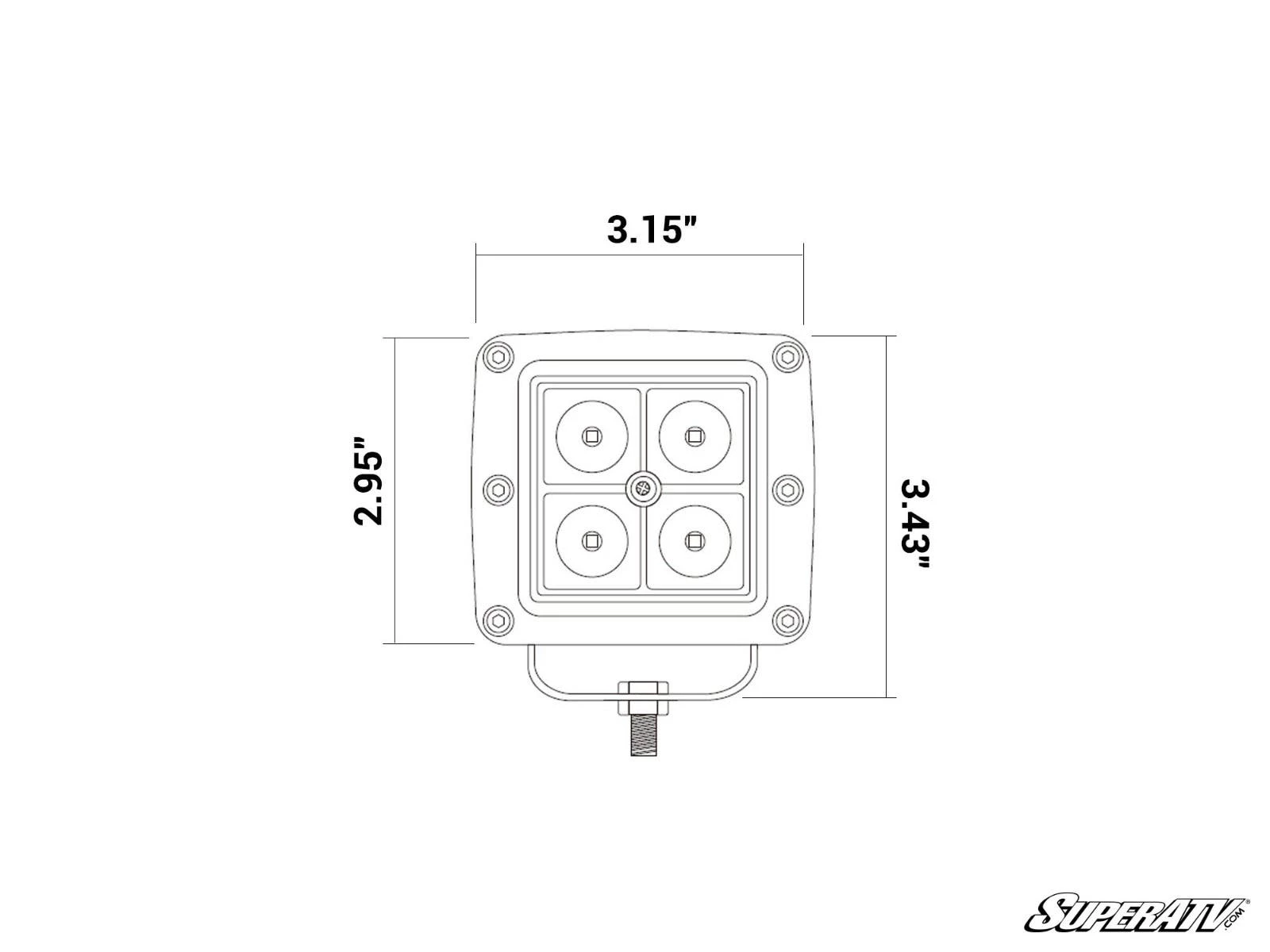 Super ATV 3" LED CUBE LIGHTS 7 Super ATV 3" LED CUBE LIGHTS - Image 7