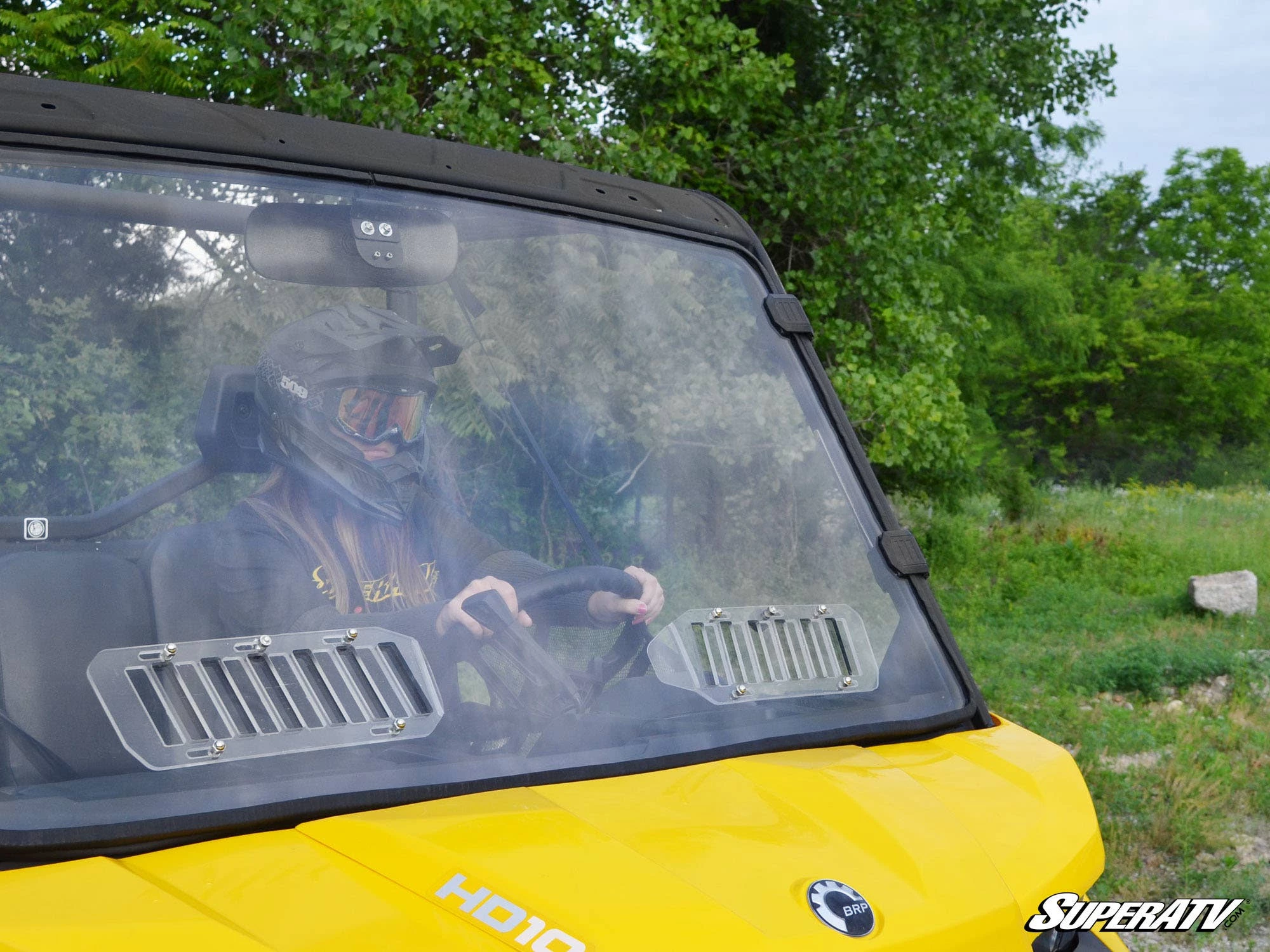 Super ATV CAN-AM DEFENDER SCRATCH RESISTANT VENTED FULL WINDSHIELD - Image 9