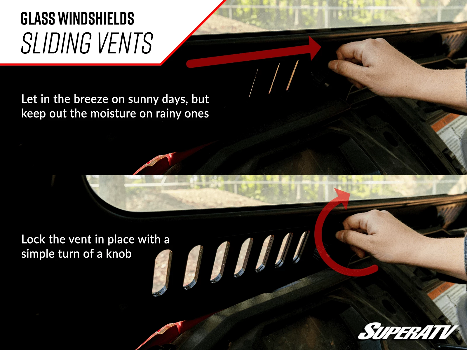 Super ATV POLARIS RZR XP 1000 GLASS WINDSHIELD - Image 4