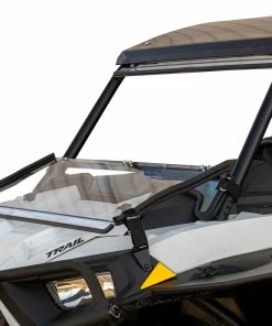 Super ATV POLARIS RZR TRAIL S 900 SCRATCH-RESISTANT FLIP DOWN WINDSHIELD