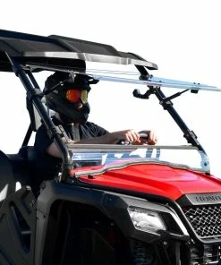 Super ATV HONDA PIONEER 500 SCRATCH RESISTANT FLIP WINDSHIELD