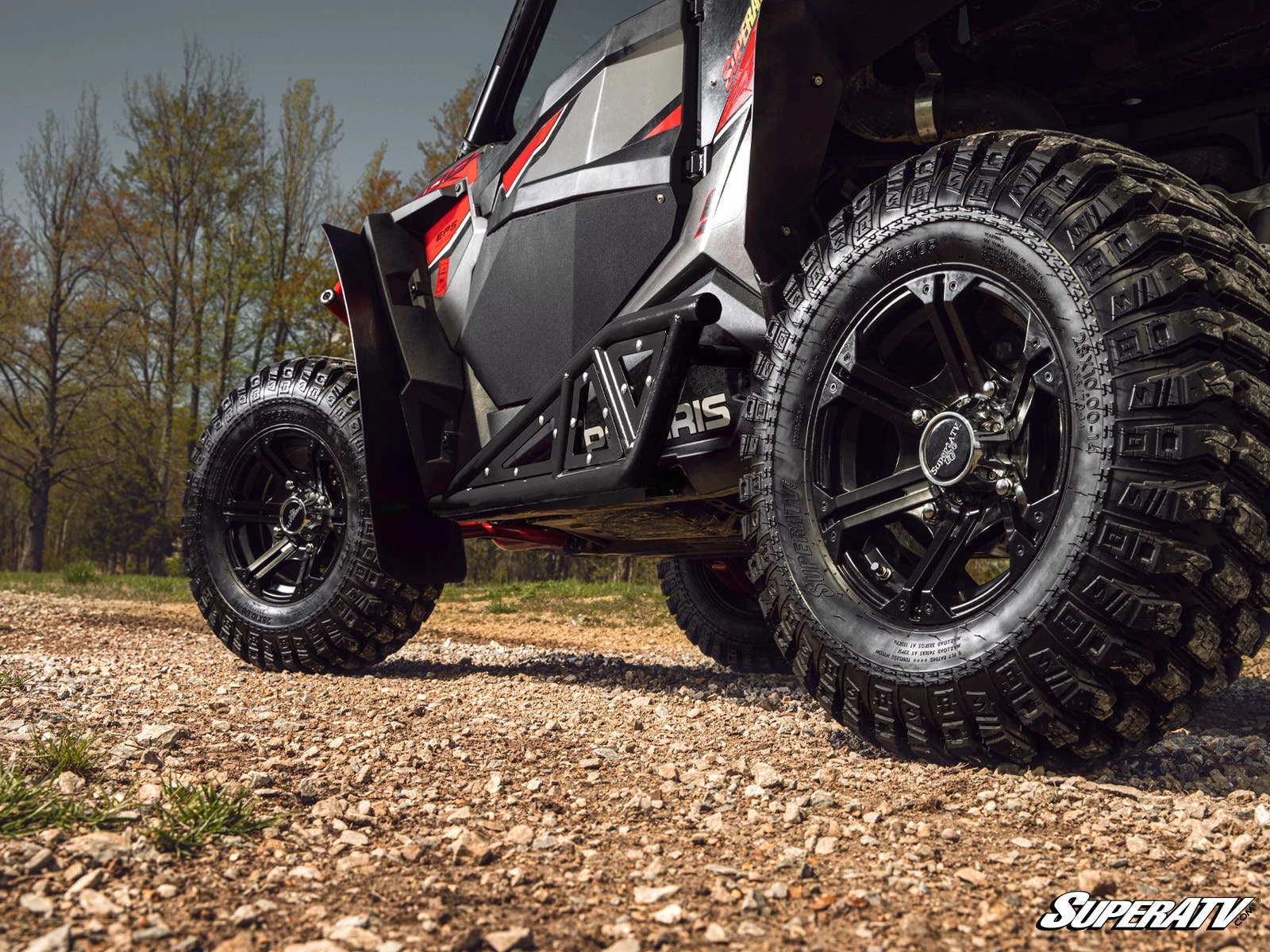 Super ATV POLARIS RZR TRAIL S 900 HEAVY-DUTY TUBE ROCK SLIDERS - Image 5