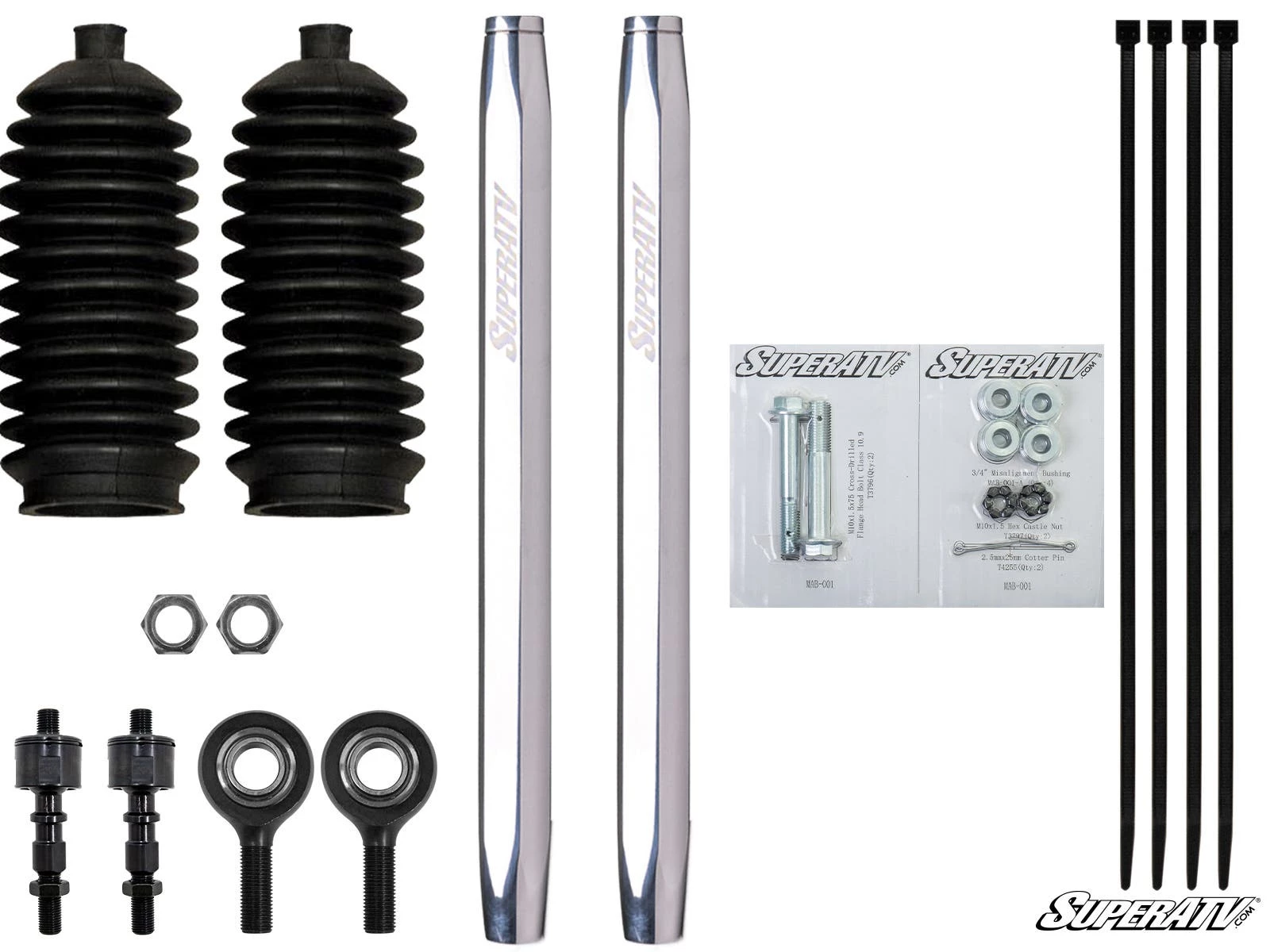 Super ATV POLARIS RANGER XP 900 BILLET ALUMINUM HEX TIE ROD KIT - Image 6