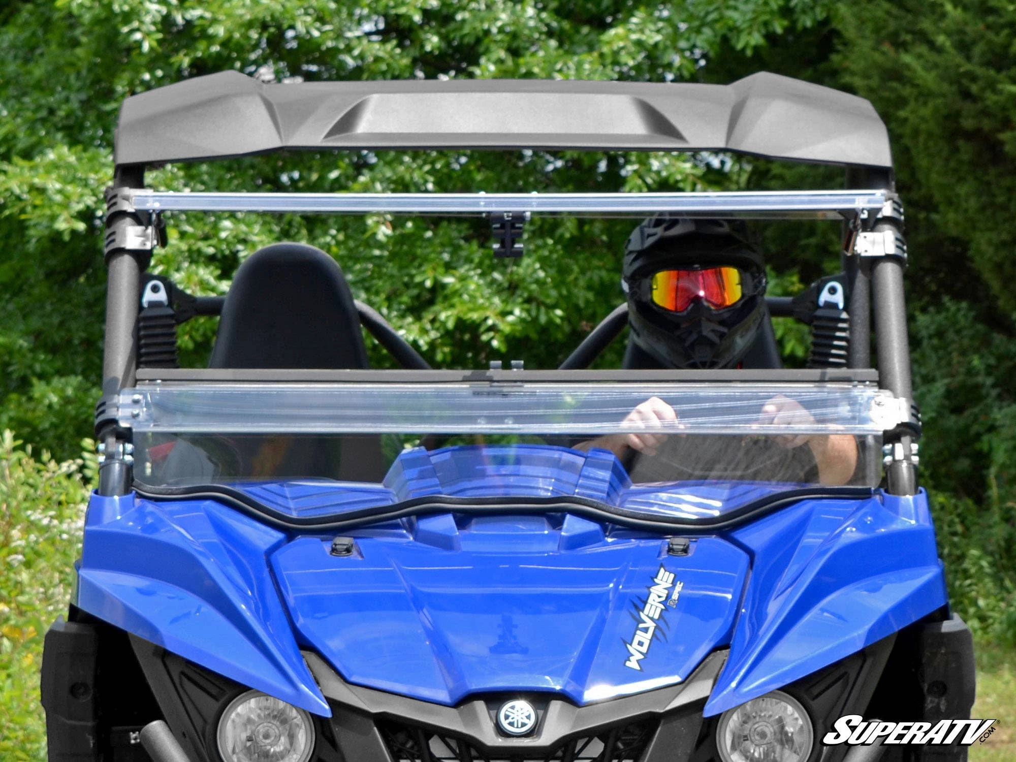Super ATV YAMAHA WOLVERINE SCRATCH RESISTANT FLIP WINDSHIELD 2 Super ATV YAMAHA WOLVERINE SCRATCH RESISTANT FLIP WINDSHIELD - Image 2