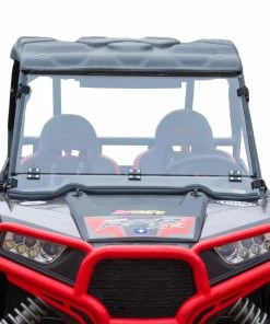 Super ATV POLARIS RZR XP TURBO SCRATCH RESISTANT FLIP DOWN WINDSHIELD