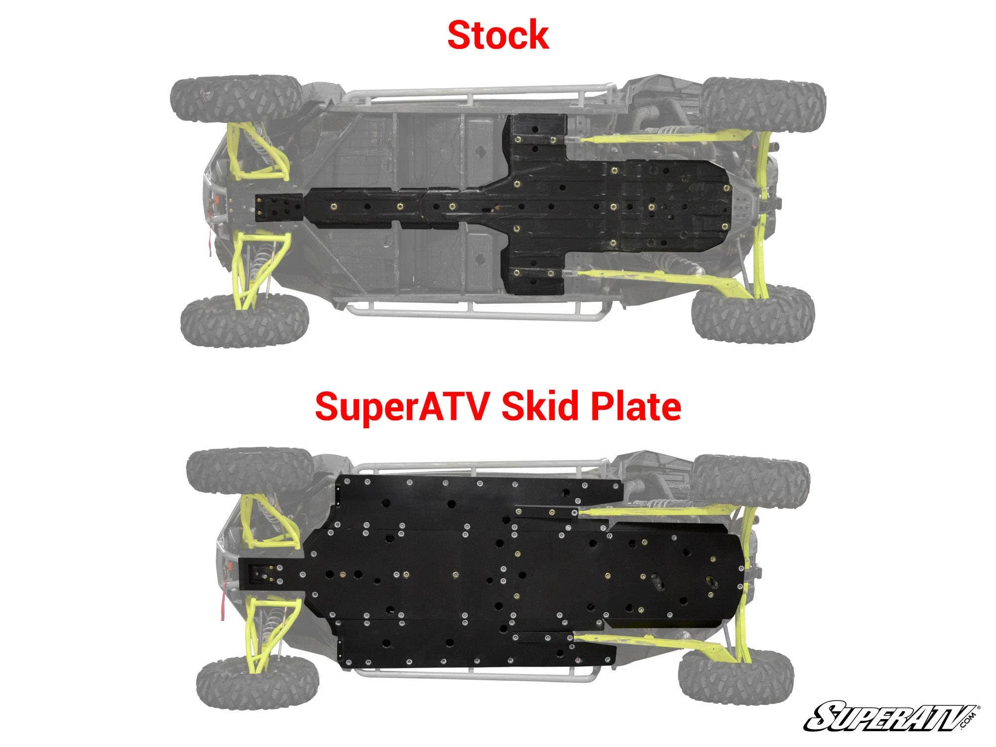 Super ATV POLARIS RZR XP 4 1000 FULL SKID PLATE - Image 3