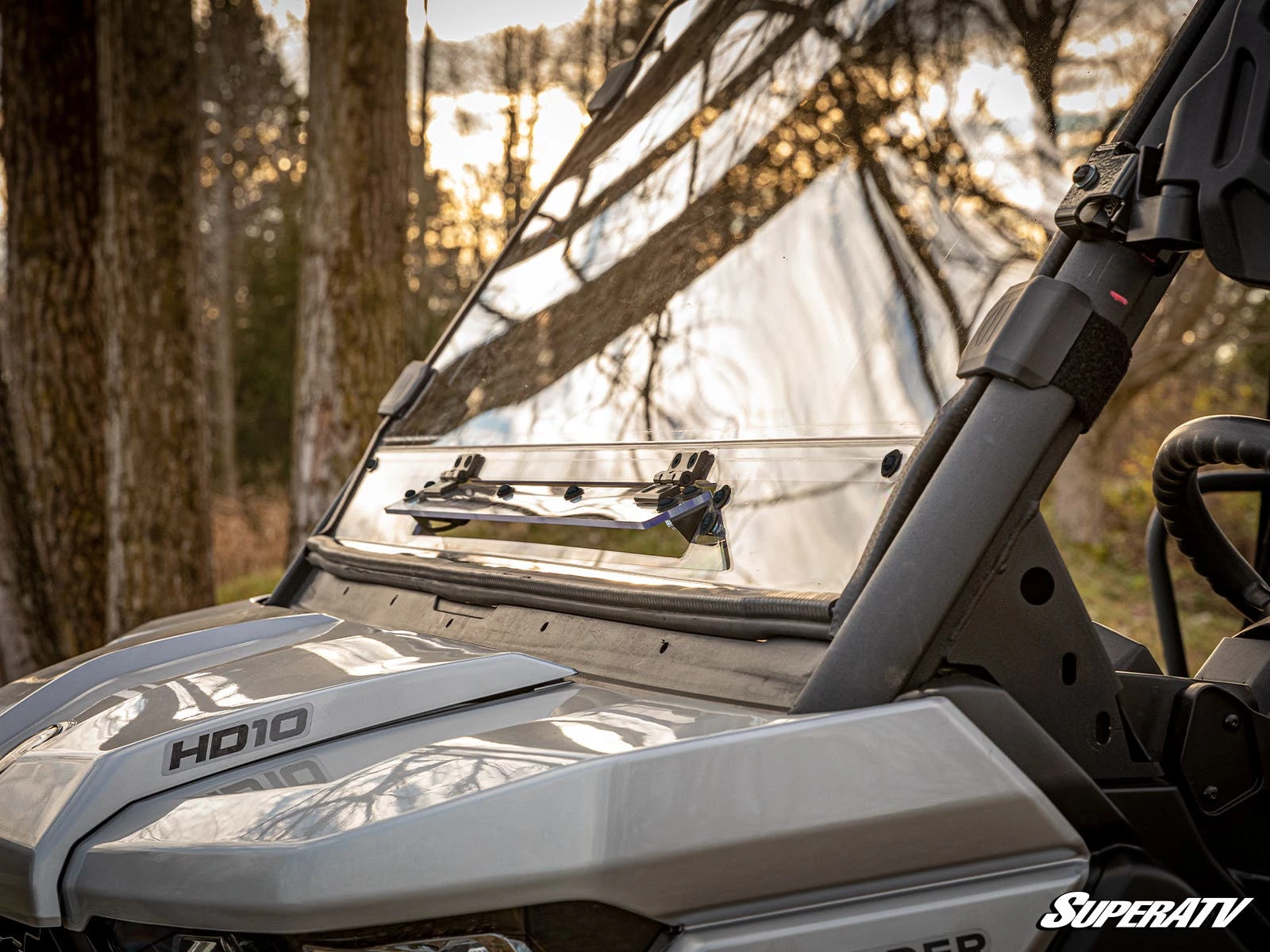 Super ATV CAN-AM DEFENDER SCRATCH RESISTANT VENTED FULL WINDSHIELD - Image 5