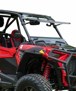 Super ATV POLARIS RZR XP TURBO S SCRATCH RESISTANT FLIP WINDSHIELD