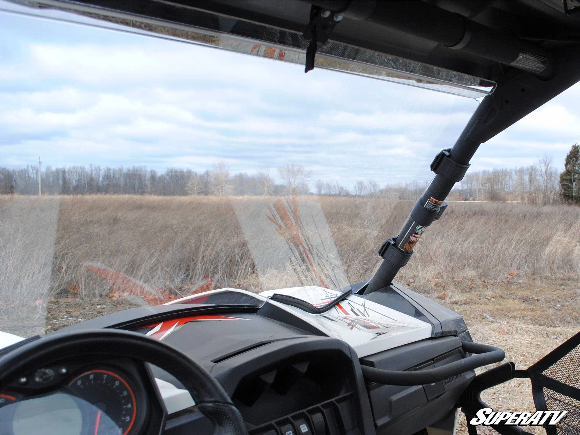 Super ATV CAN-AM MAVERICK SCRATCH RESISTANT FULL WINDSHIELD - Image 6