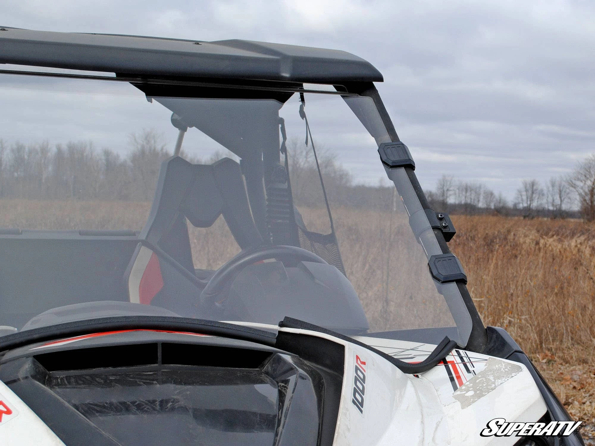 Super ATV CAN-AM MAVERICK SCRATCH RESISTANT FULL WINDSHIELD - Image 3