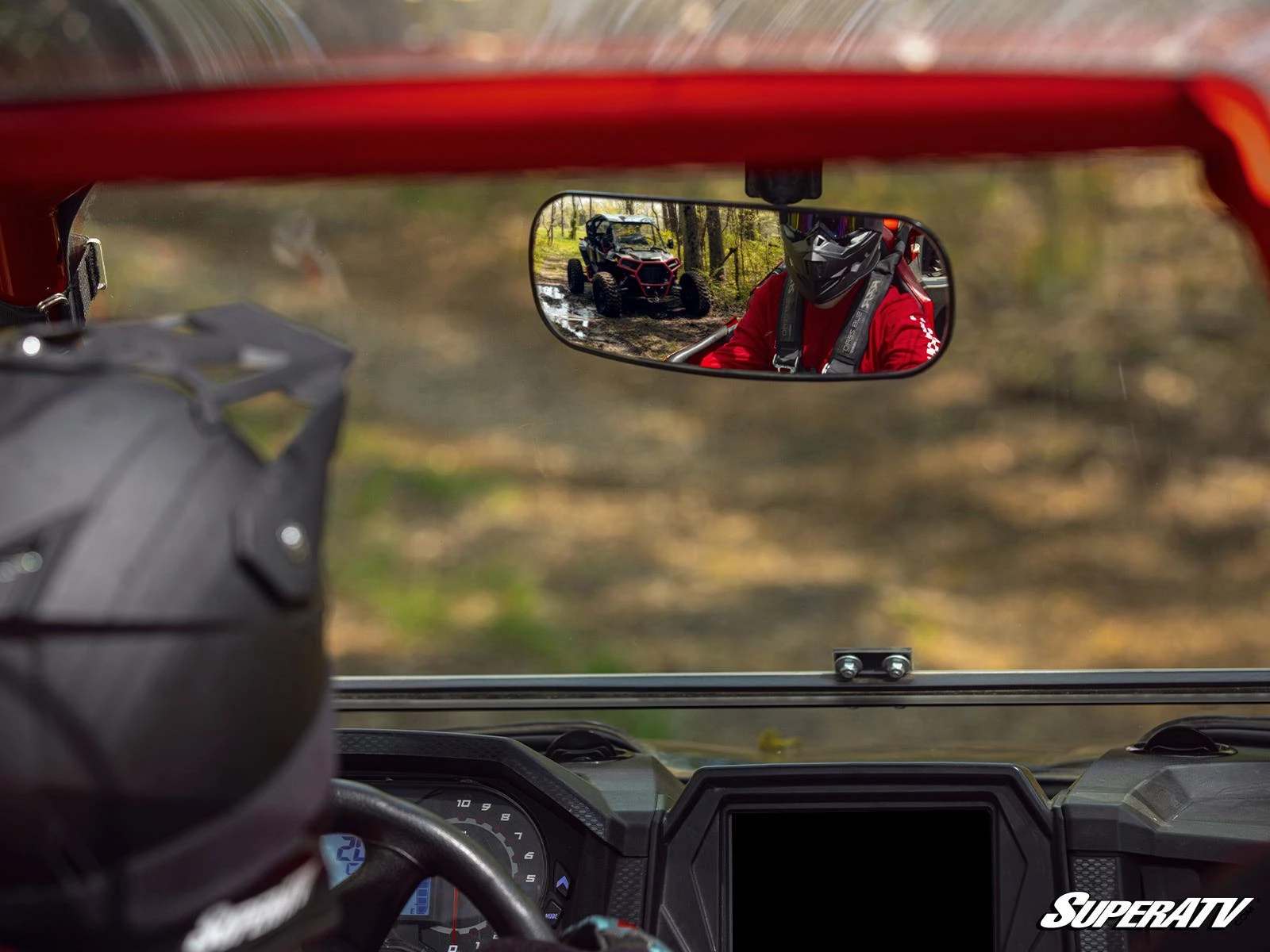 Super ATV POLARIS GENERAL REAR VIEW MIRROR - Image 2