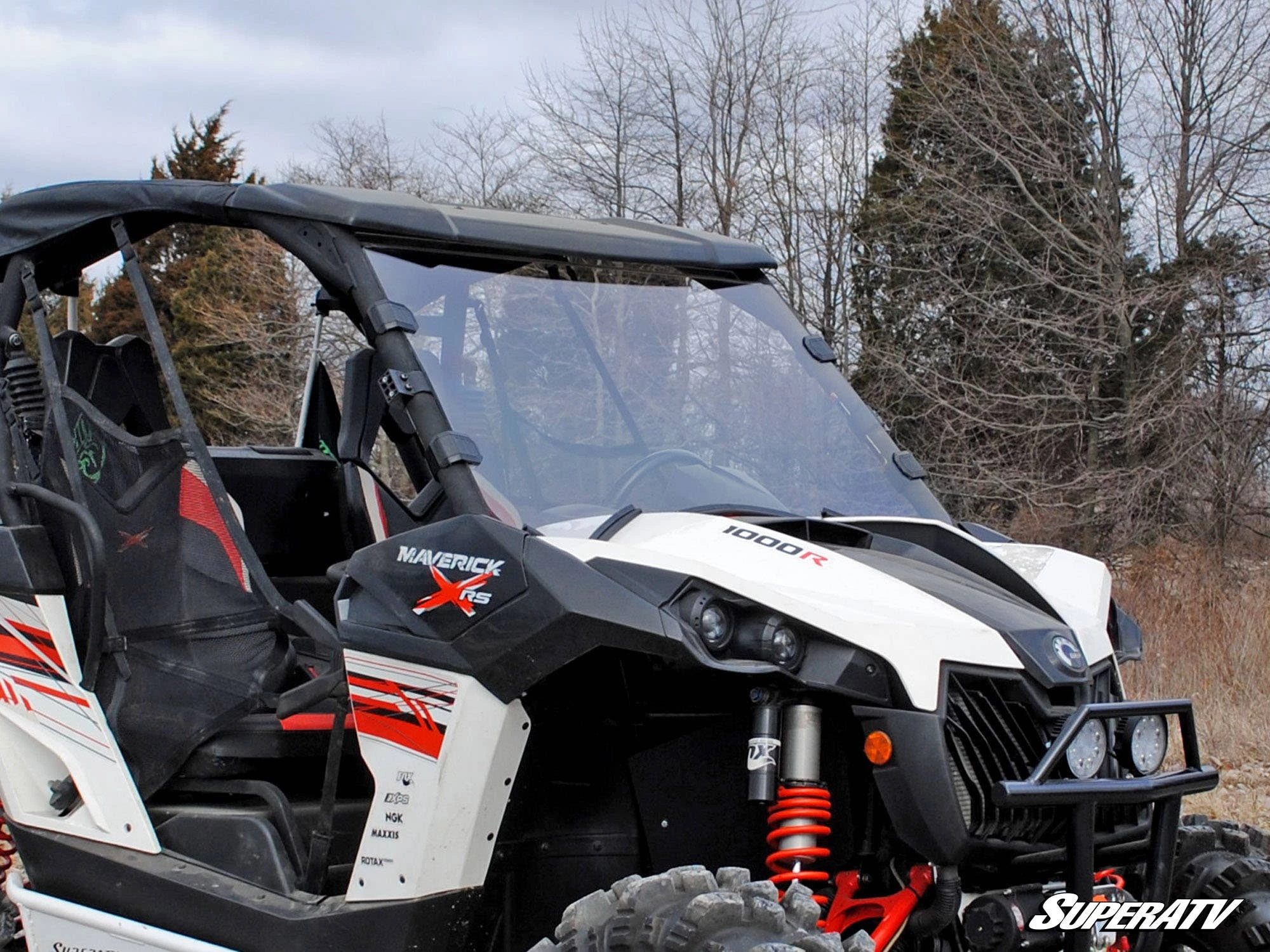 Super ATV CAN-AM MAVERICK SCRATCH RESISTANT FULL WINDSHIELD - Image 7