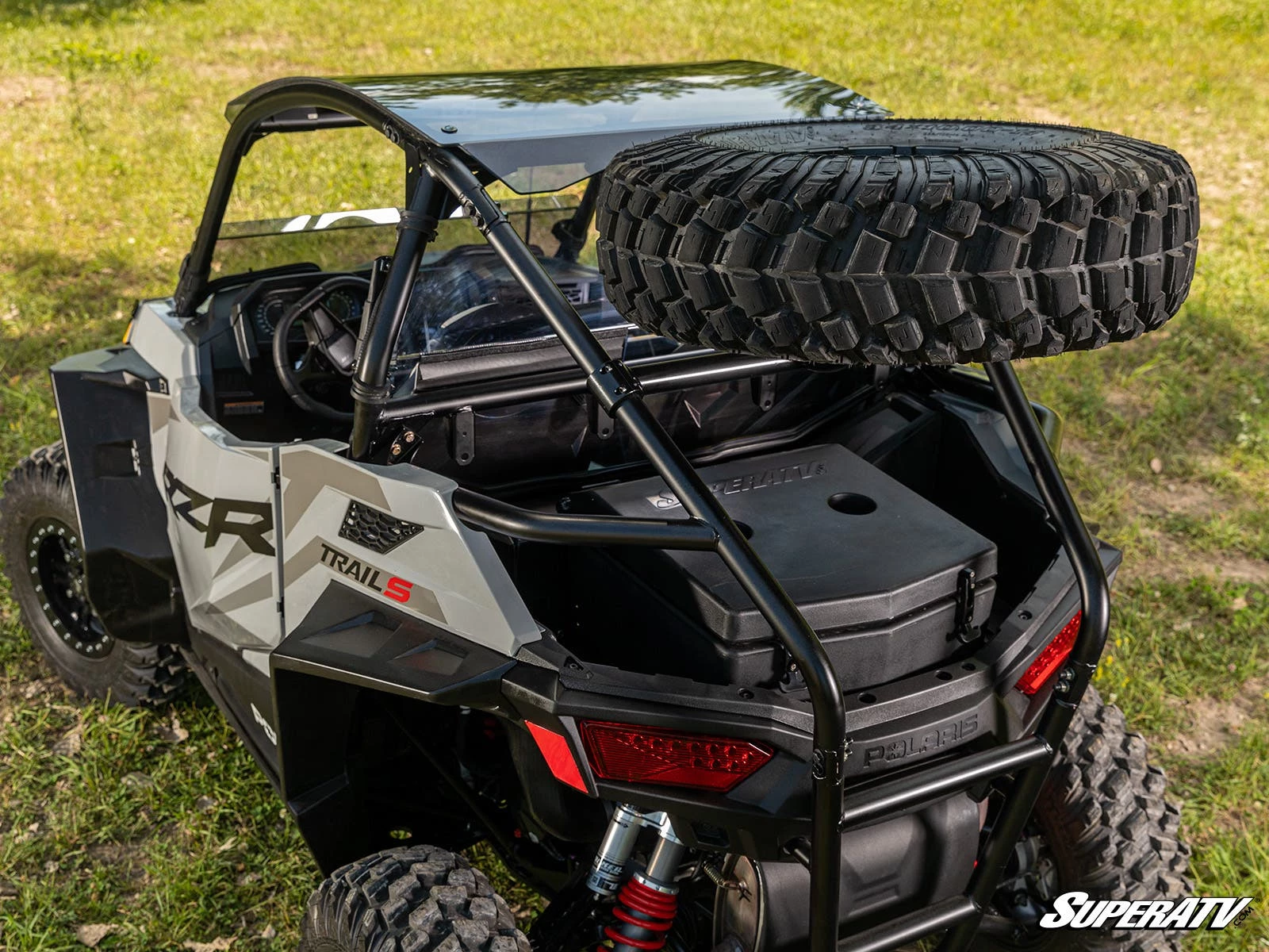Super ATV POLARIS RZR TRAIL S 900 SPARE TIRE CARRIER - Image 6