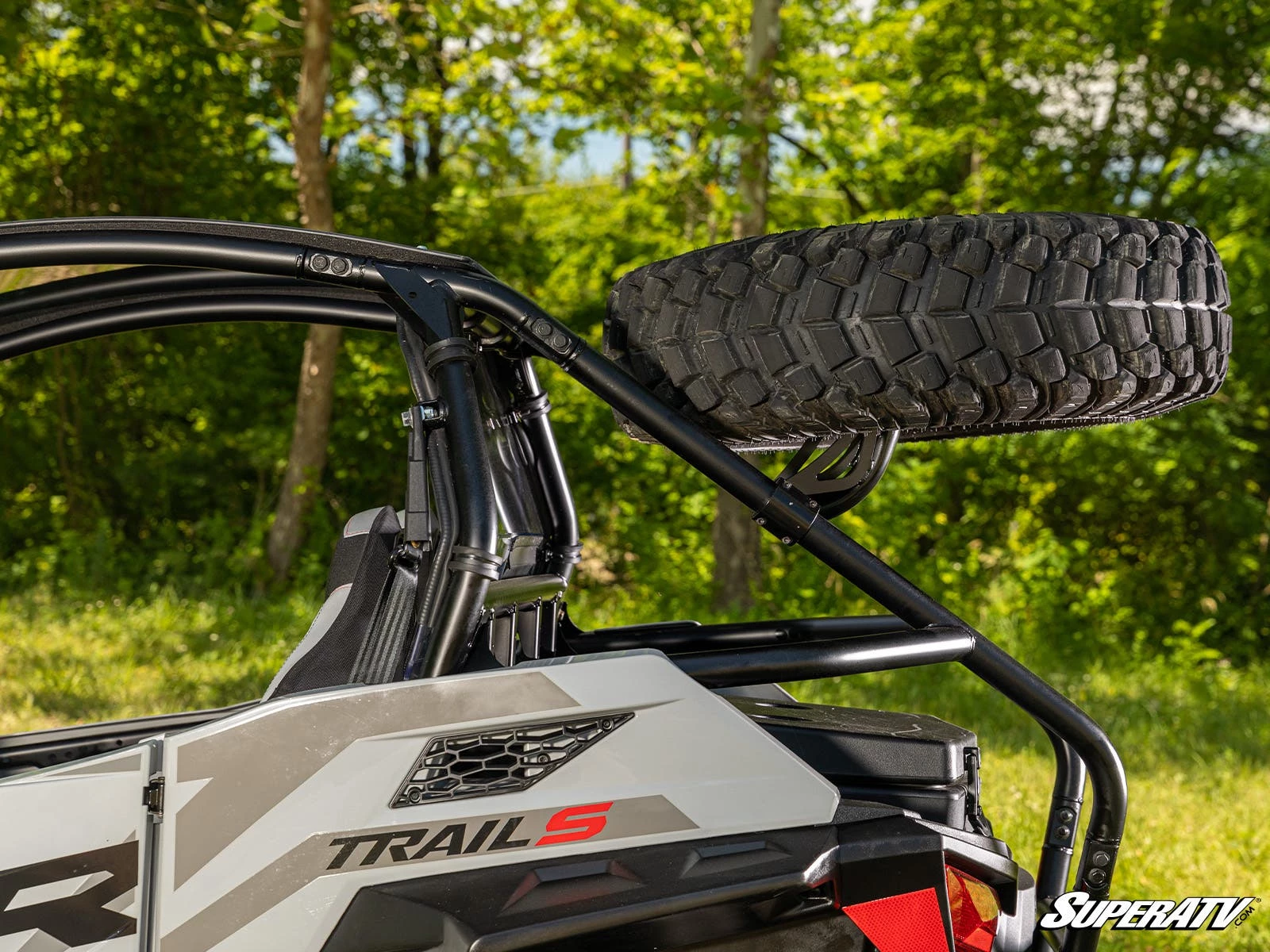 Super ATV POLARIS RZR TRAIL S 900 SPARE TIRE CARRIER - Image 4