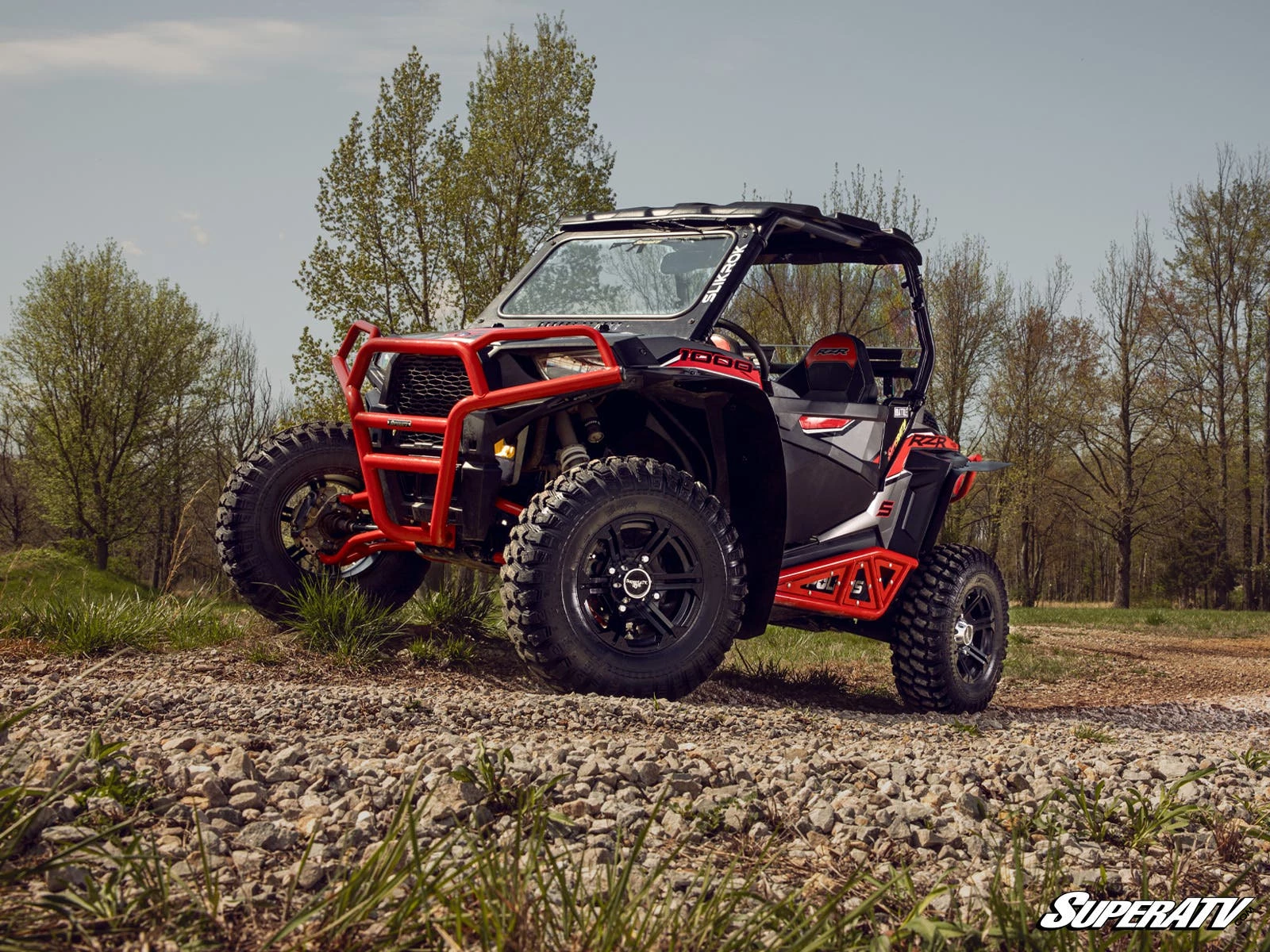 Super ATV POLARIS RZR TRAIL S 900 HEAVY-DUTY TUBE ROCK SLIDERS - Image 13